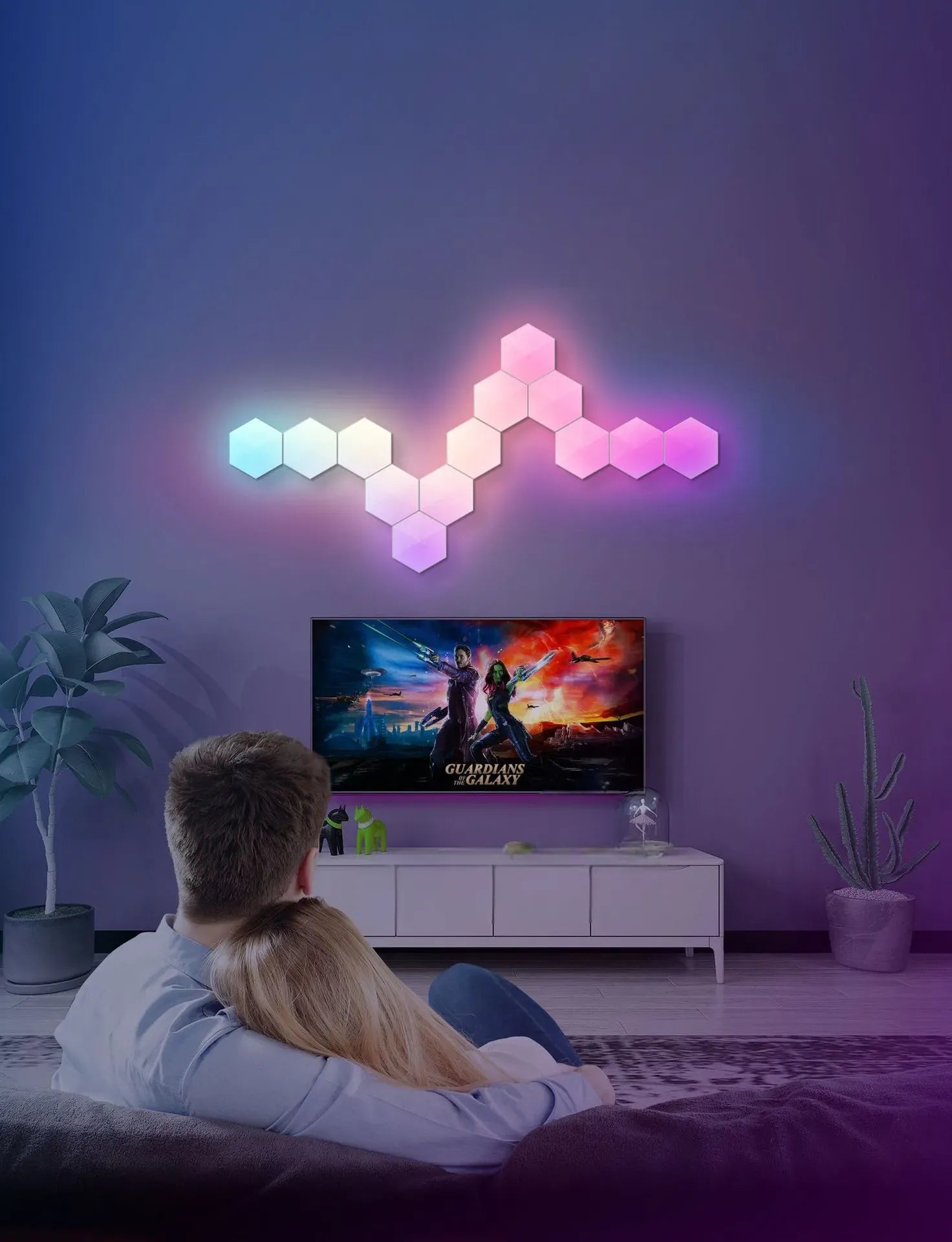 Customizable LED Wall Lights | Neon RGB Colours Available