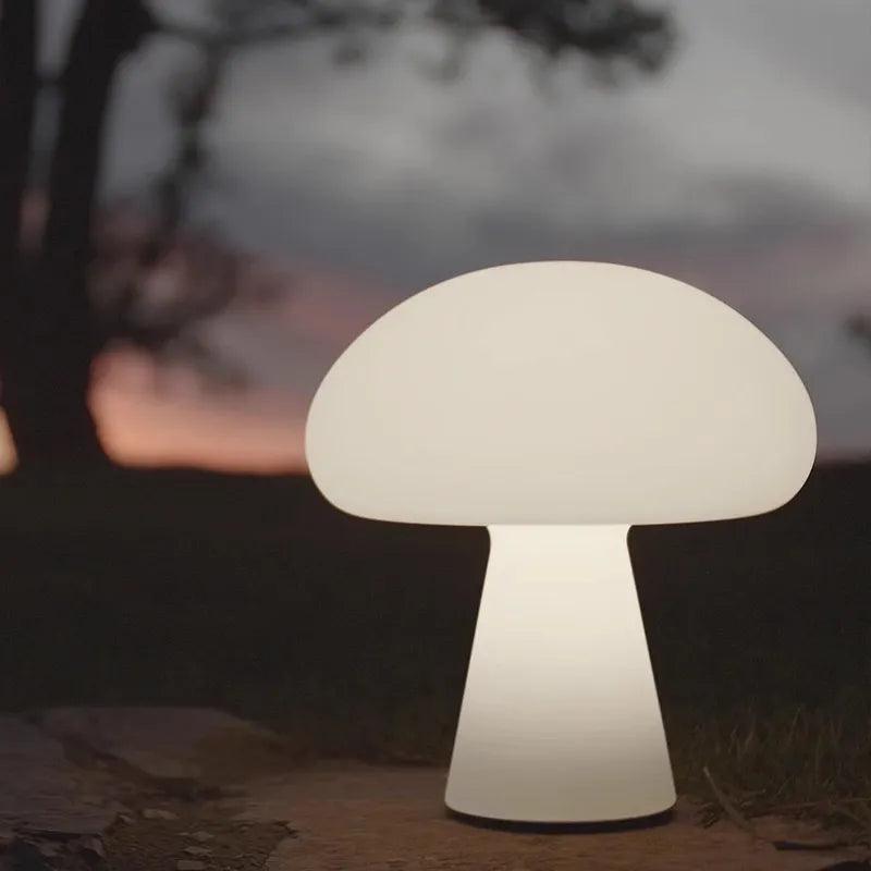 Retro White Mushroom Lamp | Multi-Purpose of Table Lamp & Outdoor Lamp - LTP Creative Lighting
