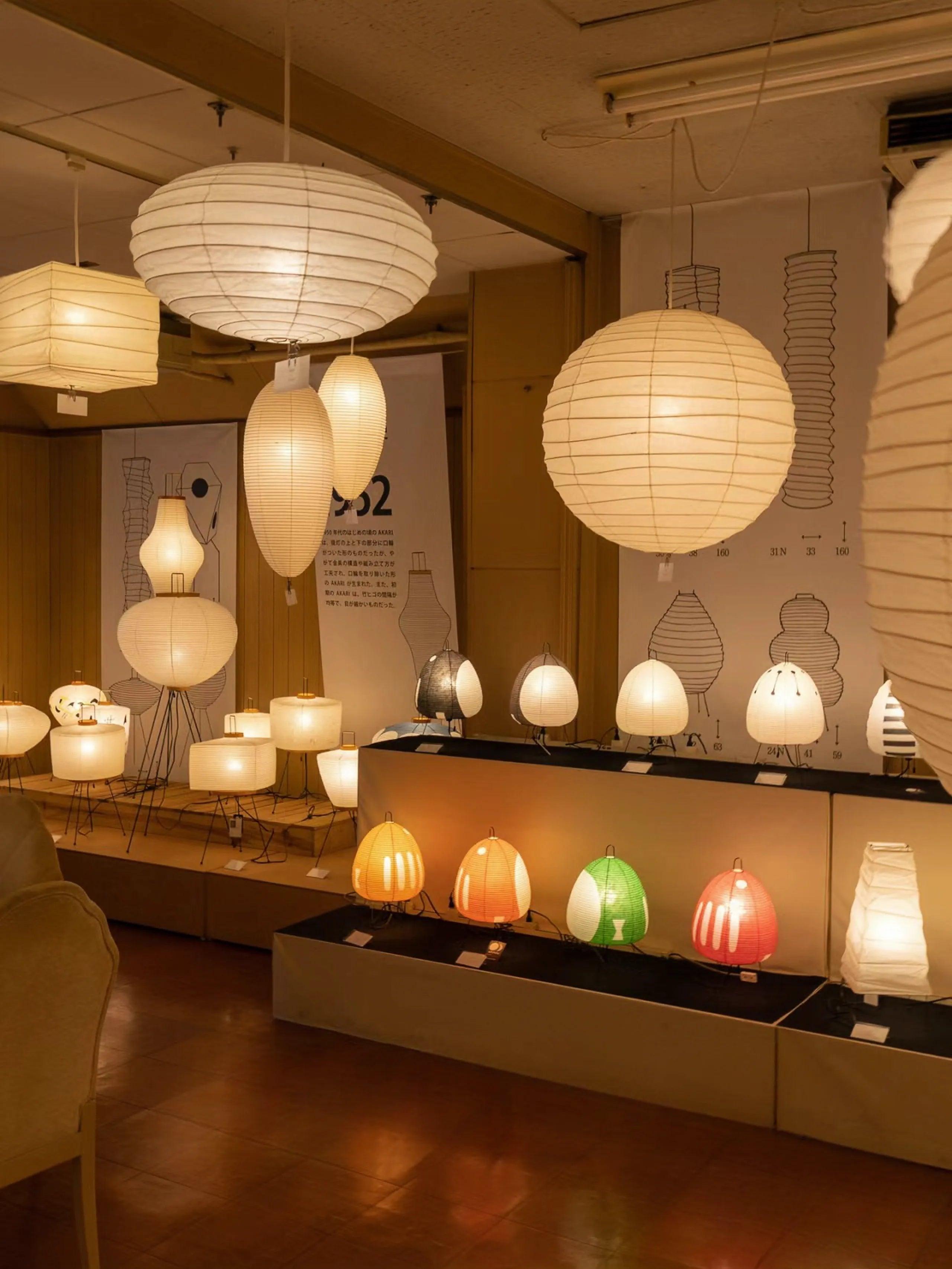 Japanese Style Chandelier | Authentic Wabi Sabi Rice Paper Design | - LTP Creative Lighting