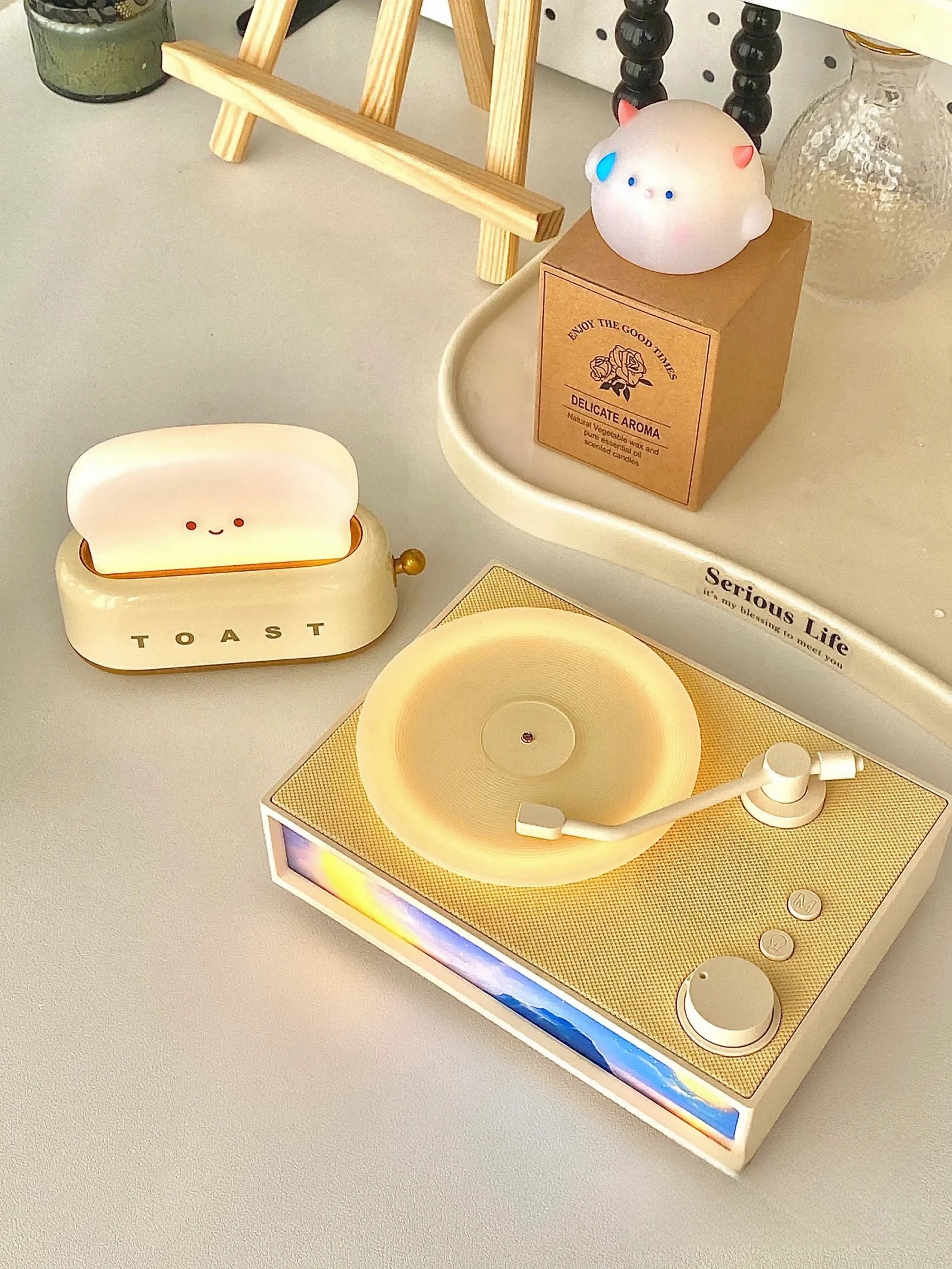 Toaster Shape Table Lamp | LED Light Target Lamp