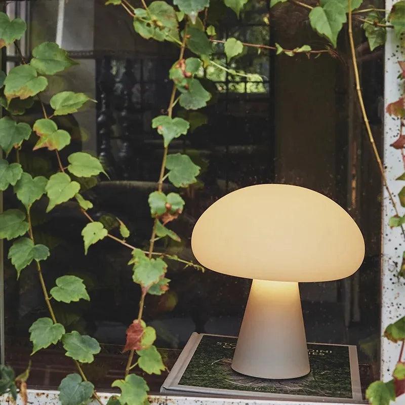 Retro White Mushroom Lamp | Multi-Purpose of Table Lamp & Outdoor Lamp - LTP Creative Lighting