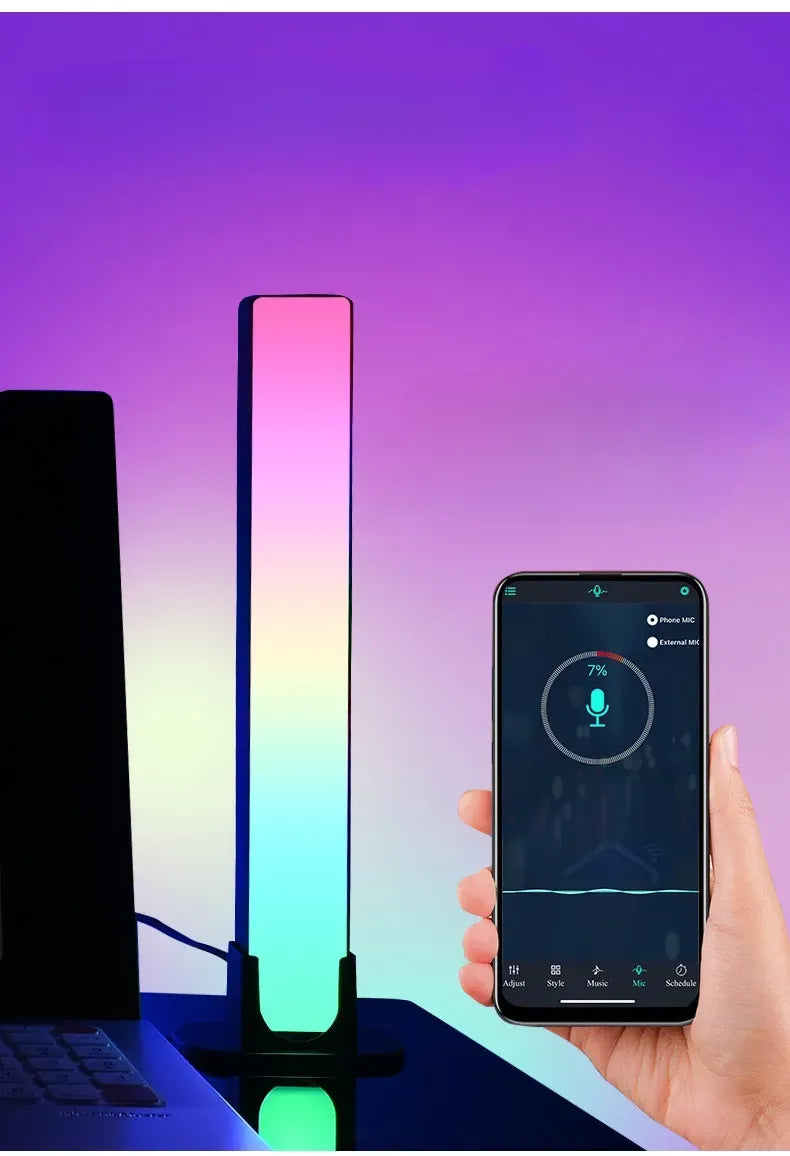 Neon Colour LED Desk Lamp | Mobile App Controllable